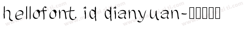 hellofont id dianyuan字体转换
